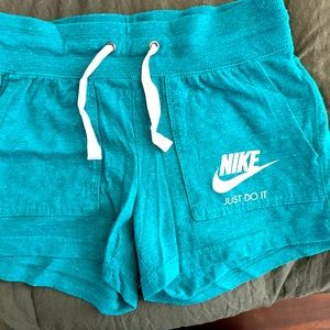 Nike shorts, teal color. Size XS